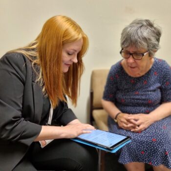 Advisor and Carer sitting together